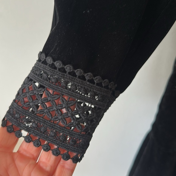 Shoshanna NWT Black Velvet dress - Picture 5 of 13